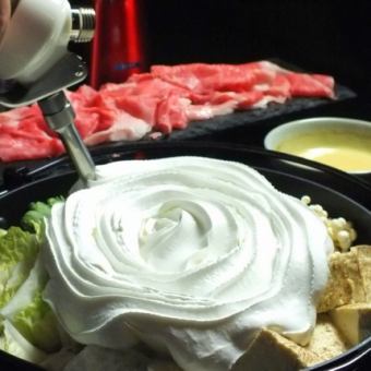 [For a luxurious welcome and farewell party!] Fluffy Espuma Sukiyaki course with 7 dishes and 2 hours of all-you-can-drink included 6,500 yen → 6,000 yen