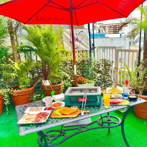 【本厚木駅徒歩3分】ビアガーデン＆BBQ♪解放感満載のテラス席で上質なお肉を堪能◎