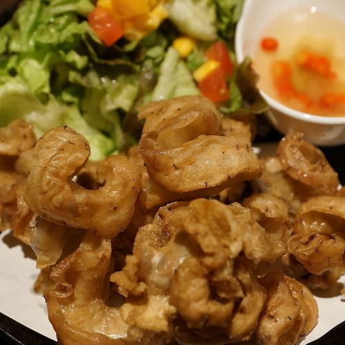 外はパリッ!中はジューシーな豚ホルモン♪
