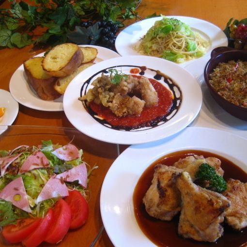 【多种满意套餐】8道菜套餐，以鸡肉为主菜（含2小时30分钟无限畅饮）