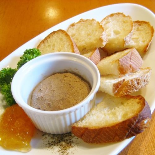 レバームース アプリコットジャム添え