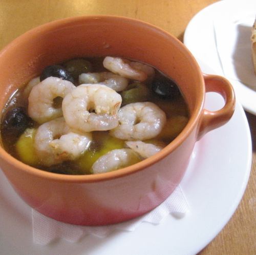 小エビのアヒージョ