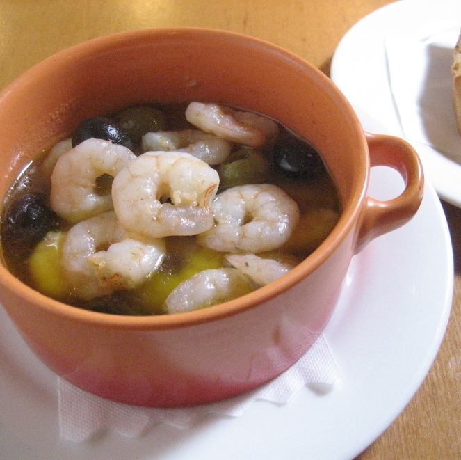 小エビのアヒージョ