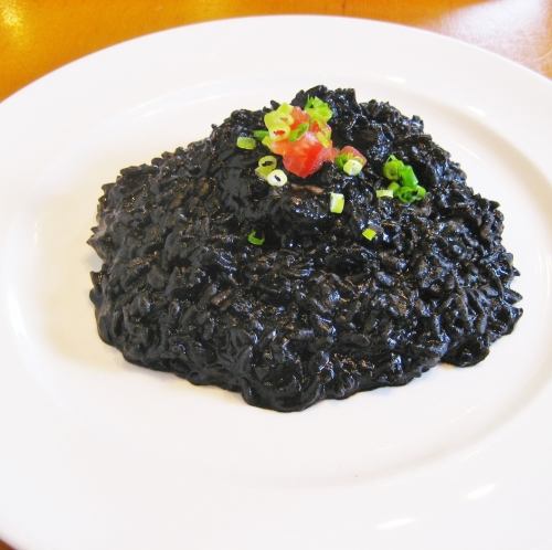 イカ墨のリゾット