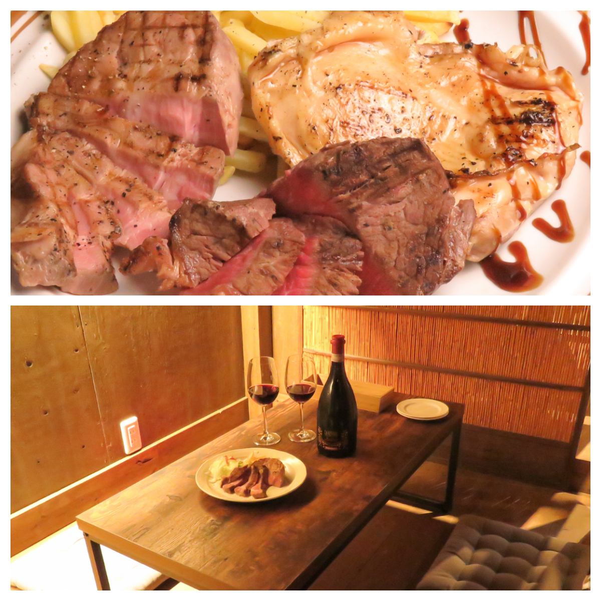 1 minute walk from Kurokawa station! Enjoy luxurious meat in a fashionable space ♪ For anniversaries, birthdays, girls-only gatherings, etc. ☆