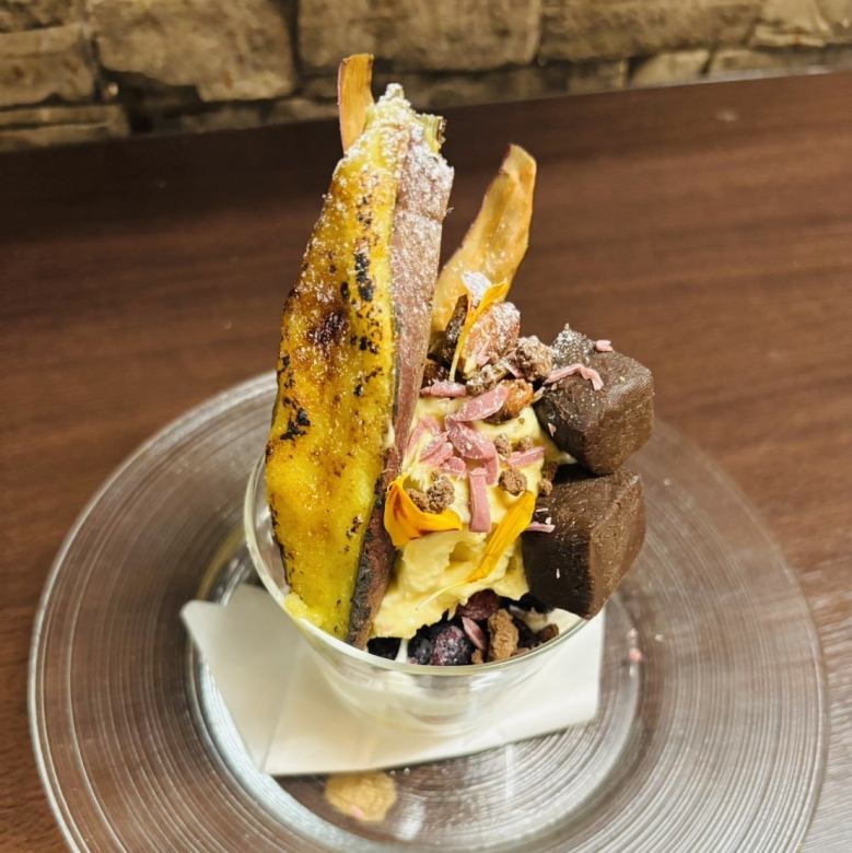 紅はるかと鳴門金時のパフェ