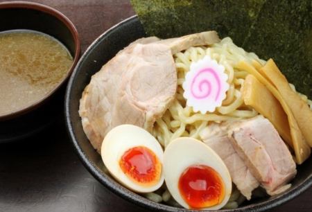 Niboshi Tsukemen with Boiled Eggs