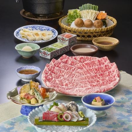 From 4/23 to 6/12 <<The Brilliance of Fresh Green>> Shabu-shabu Kaiseki ~ Hinoki~ [Wagyu Marbled Beef] 8 dishes total, 7,370 yen