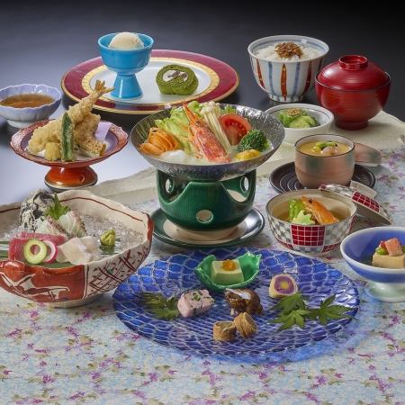 From 4/23 to 6/12 <<The Brilliance of Fresh Green>> Seasonal Kaiseki Course ~ Iris ~ 10 dishes total, 4620 yen