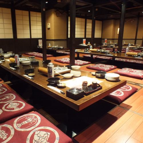 大宴会ならお任せあれ♪脚を伸ばして寛げる堀ごたつで大宴会◎