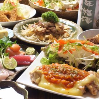 [A large collection of popular menus ♪] 3,850 yen course with 2 hours all-you-can-drink ★ 2 hours all-you-can-drink → 2.5 hours using coupon