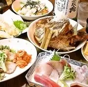 鮮魚や旬の魚を堪能できる満足コースをご用意