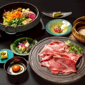 【ランチ】神戸牛すき焼きコース(お料理のみ+乾杯ドリンク 10,000円)