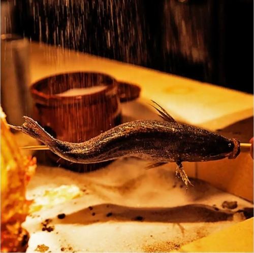 産地直送の日替わり鮮魚を匠の技で炉端焼きで丁寧に焼き上げます。
