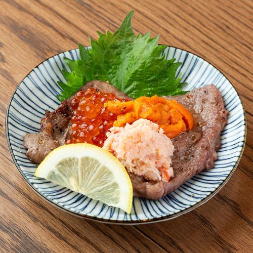 The best combination of beef tongue and seafood [Grilled Beef Tongue and Seafood] Once you try it, you'll be hooked