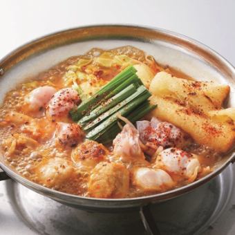 ＜八から鍋コース＞選べる辛さ！名物八から鍋・逸品など全９品【+1,650円で2H飲み放題追加可能】