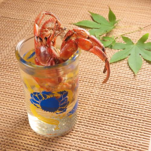 【標津産のヤドカリ酒】