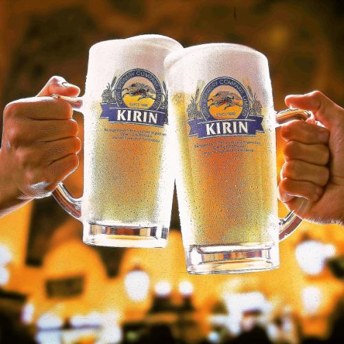 ビールは1杯218円(税込)！ソフドリは1杯218円(税込)！