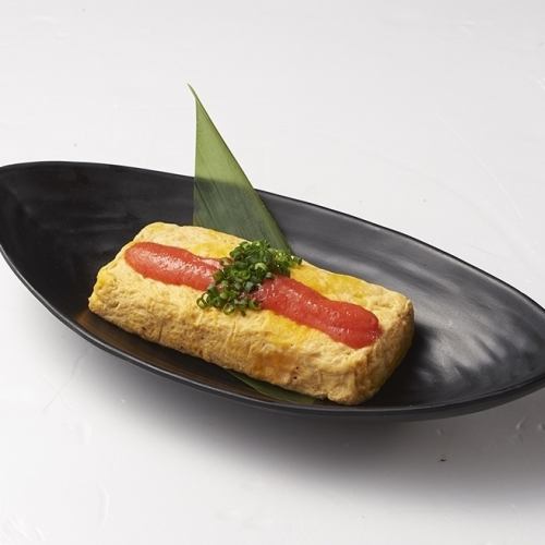 Pollack roe and rolled omelet
