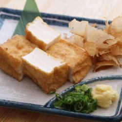 Freshly made! Fried tofu