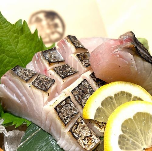 鰆の炙り造り