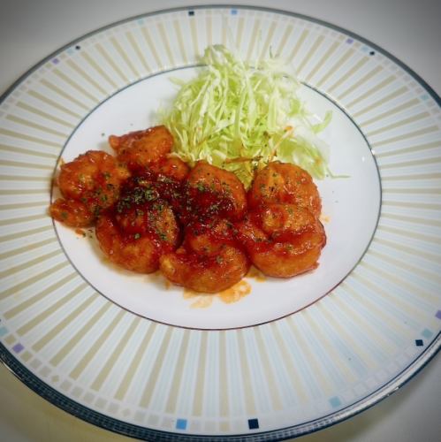 中華統一エビチリ