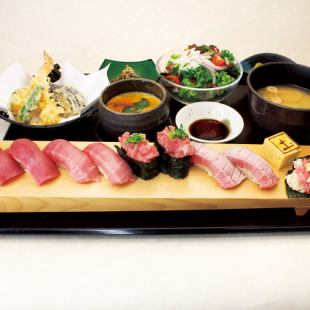 鮨生本まぐろ盛り合わせ御膳セット