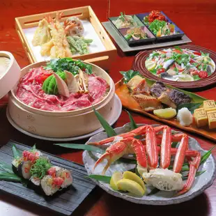 黒毛牛せいろ蒸しとずわい蟹を味わう 【牛せいろ】 コース 飲み放題付き6500円