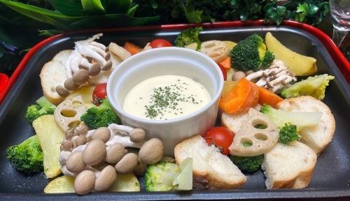 焼きチーズフォンデュー