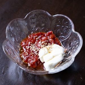 チャンジャクリームチーズ