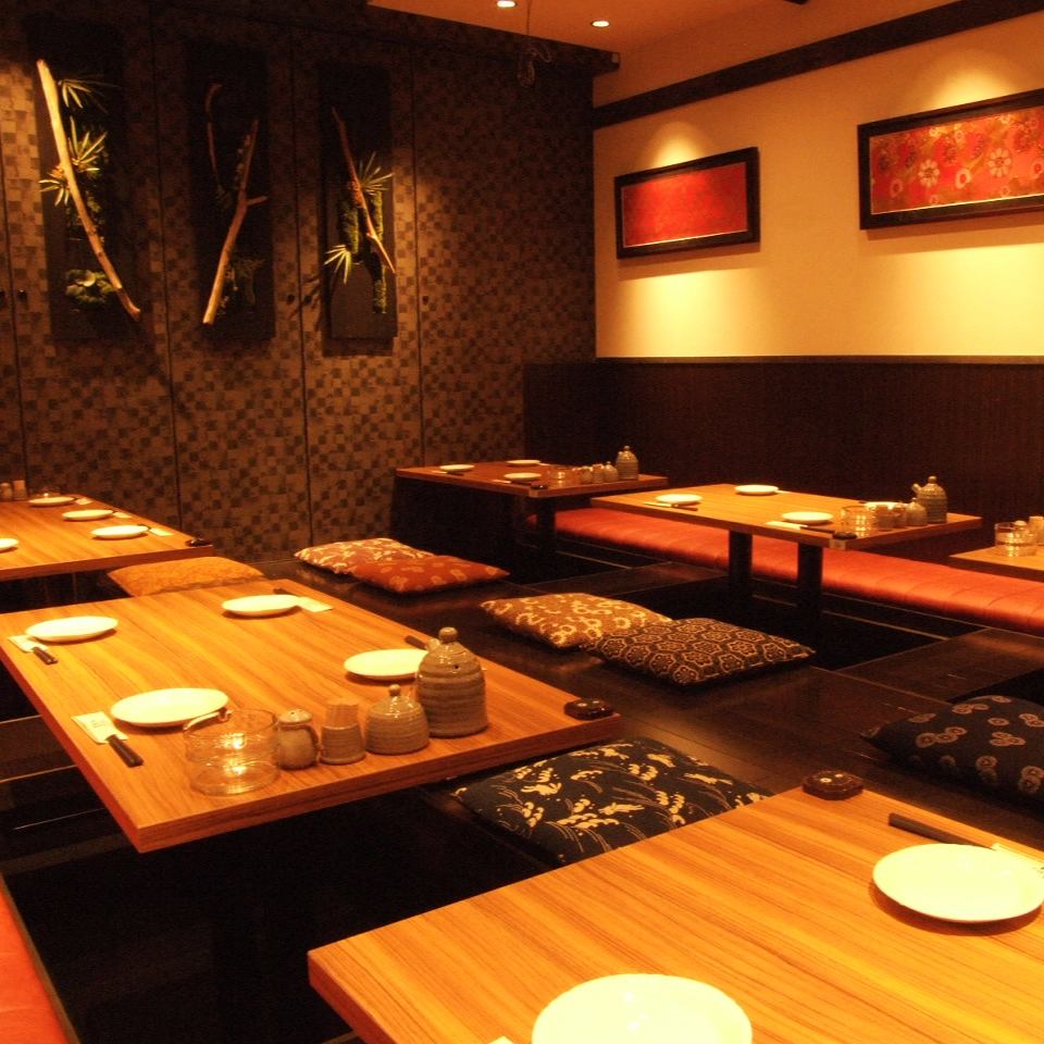 [30 people or more OK] The tatami room of digging is ideal for various banquets!