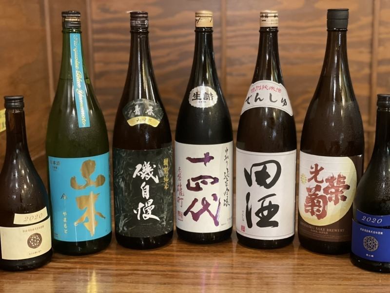 店長厳選☆季節に合わせた日本酒をご用意しております！