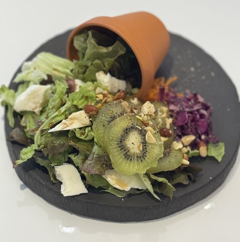 旬の果物と生ハムサラダ