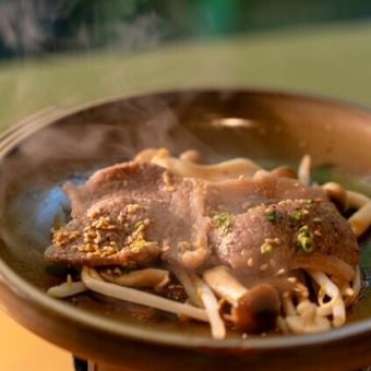 Beef teppanyaki set meal