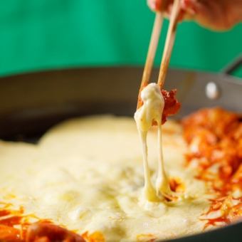 〈NET限定!!〉ホットペッパー特別プラン３◆チーズタッカルビコース＋飲み放題◆5,000円（税込）