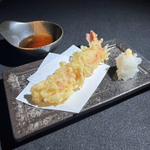 Large shrimp tempura