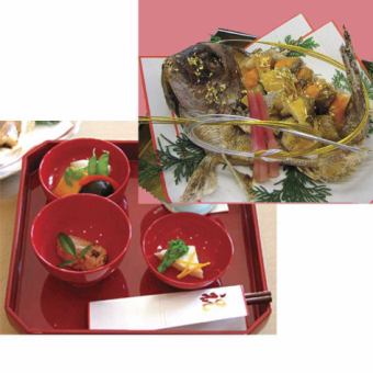 【平日お昼の限定】◆お喰い初め膳 1,650円(税込)　(※祝い鯛は￥5,500税込となります）