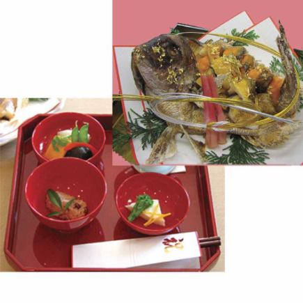 【平日お昼の限定】◆お喰い初め膳 1,650円(税込)　(※祝い鯛は￥5,500税込となります）