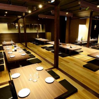 [Chartered digging for 60 to 80 people] It is a banquet hall where you can relax and stretch your legs. You can enjoy it.