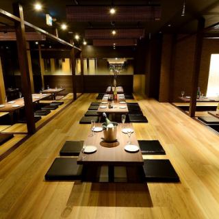 [Completely private room for 24 to 30 people (digging)] It can be used for company banquets and various banquets and gatherings.Please feel free to ask us about your seat, food content, all-you-can-drink time, budget, etc.!