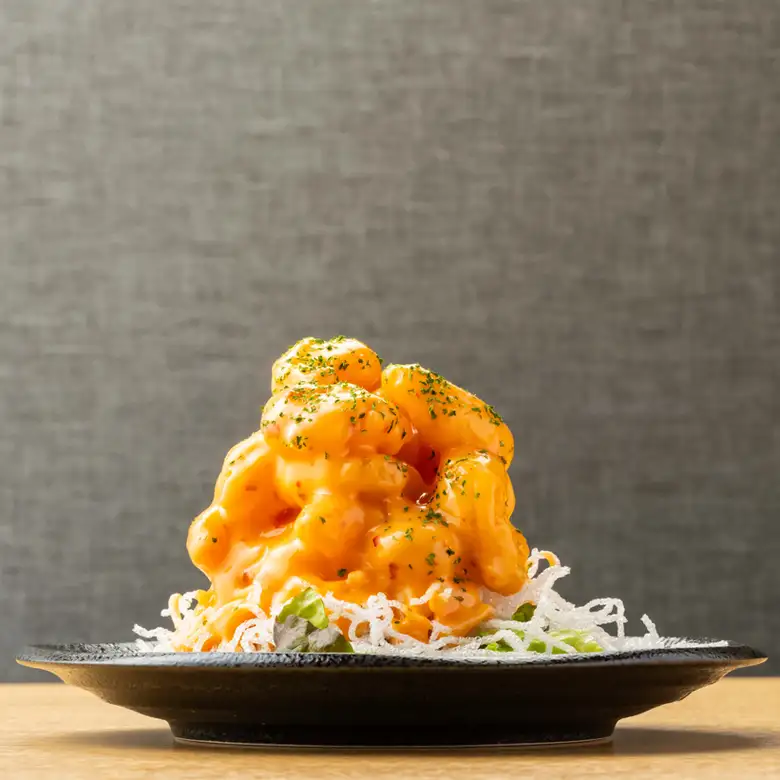 Plump and juicy shrimp mayonnaise mega portion