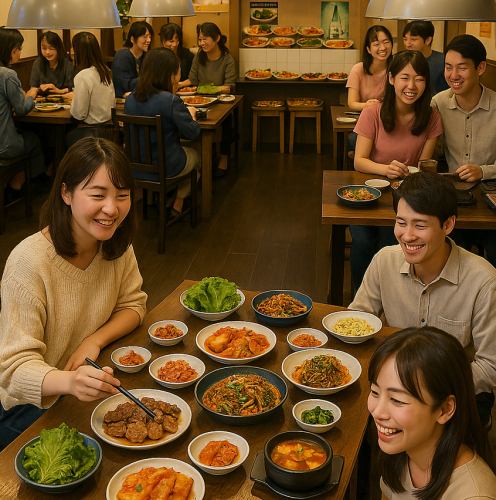 한국 점심 뷔페