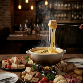 [Limited to one group per day] Winter Cheese Fondue Course (with all-you-can-drink) 4,800 yen