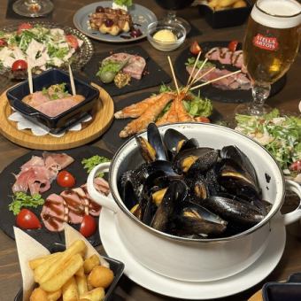 《평일이 제일 유익!타루 프리미엄 맥주 음료 무제한+요리 8품 코스》