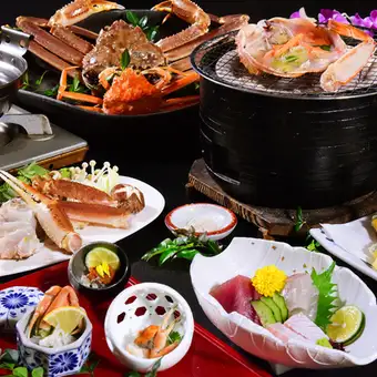 ◎贅沢海の幸♪『海宝コース』蟹味噌甲羅焼や贅沢蟹飯含11品 2.5時間飲み放題付 9980円⇒8980円