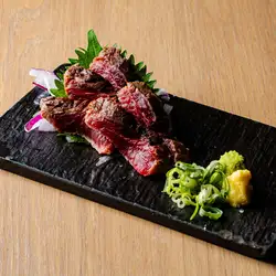 Tuna cheek tataki