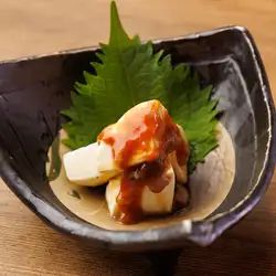 Bluefin tuna fermented in sake and cheese