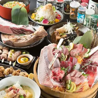 2H飲み放題付◎月～木限定『鮪至福コース』鮪稀少部位凝香たたき含8品 6000円⇒5000円
