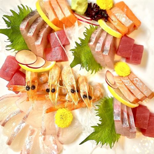 5 kinds of fresh fish sashimi for 4 people