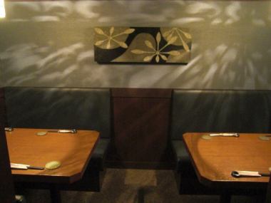 The private room of the table seat can also be used spaciously.